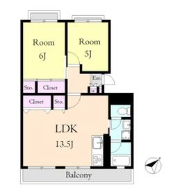 ドゥーシャトーブラン1番館の間取り