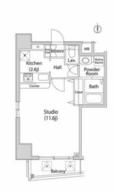 グレイスコート西麻布Ⅰの間取り