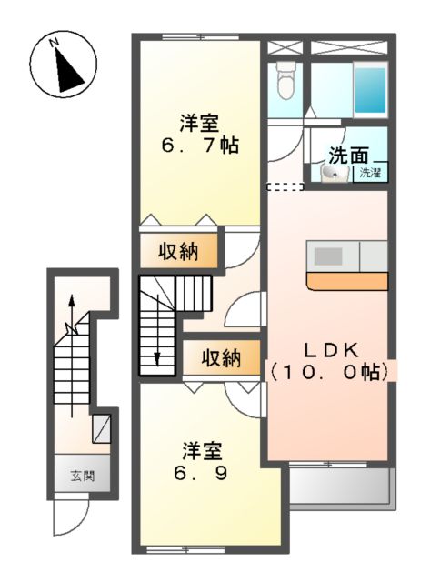 風の街Ⅱの間取り