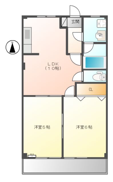 オリンピアAの間取り