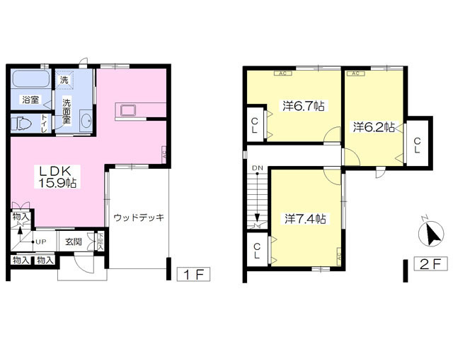 Vent Vert WEST(ヴァン ベール ウエスト)の間取り