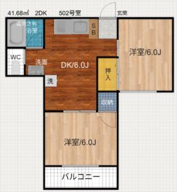 コーポ大常の間取り