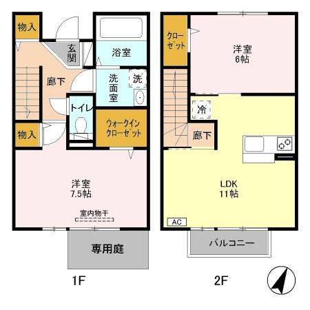 モダンコート Aの間取り