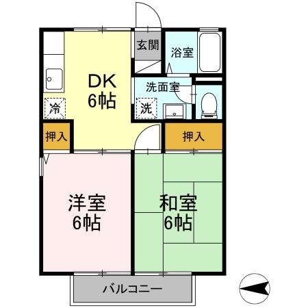 ハーモニー日野台の間取り
