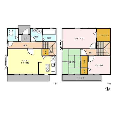 シェラ・エトワール ABCDの間取り