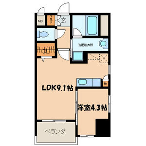 アイコリーネ城南の間取り