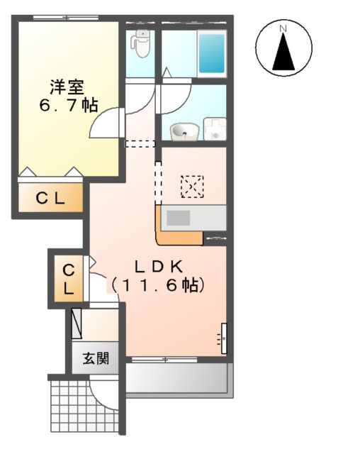M.I CORPO Sの間取り