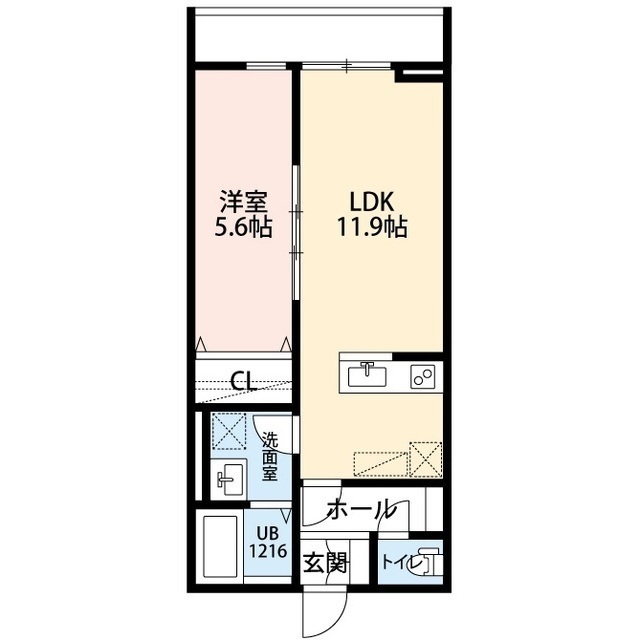 La Libellule 二本榎の間取り