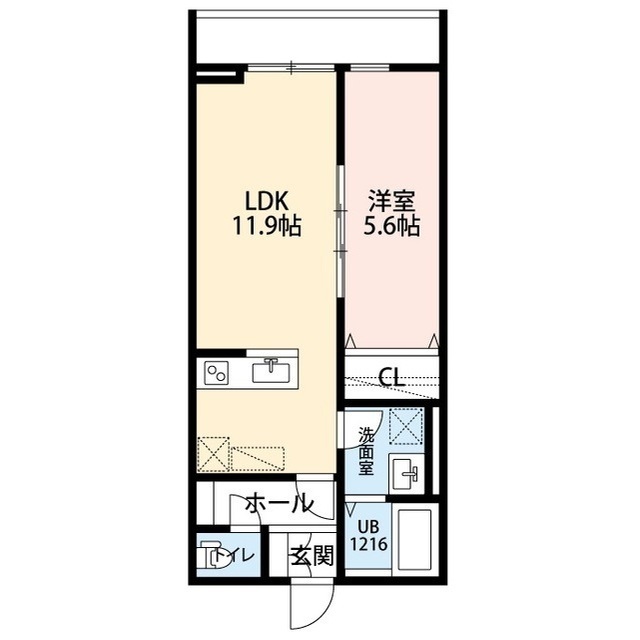La Libellule 二本榎の間取り