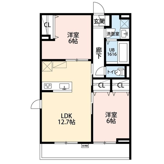 La Libellule 二本榎の間取り