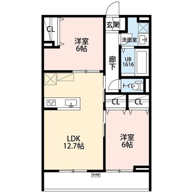 La Libellule 二本榎の間取り