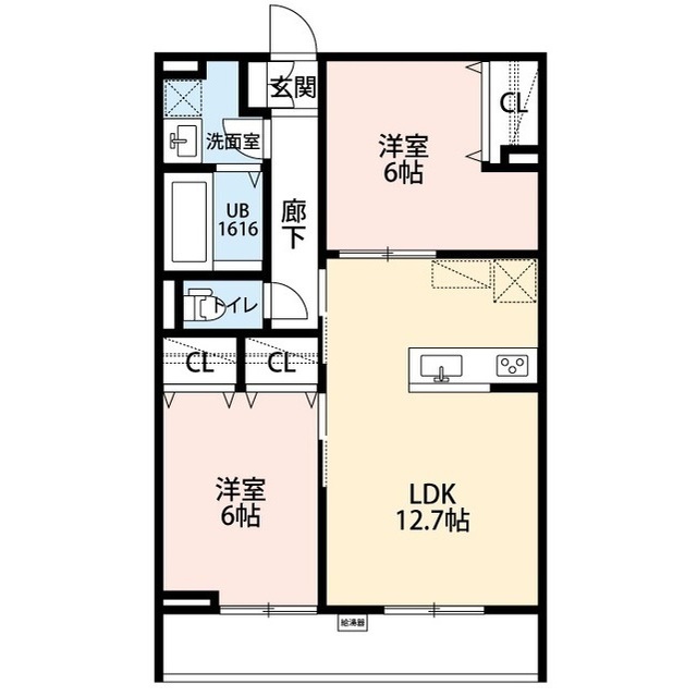 La Libellule 二本榎の間取り