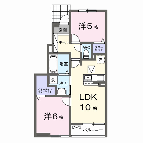ラ・ブリーゼ 小山喜沢の間取り