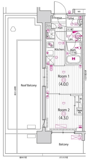 ガーラ・アヴェニュー木場の間取り