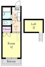 リブハウス柏Bの間取り