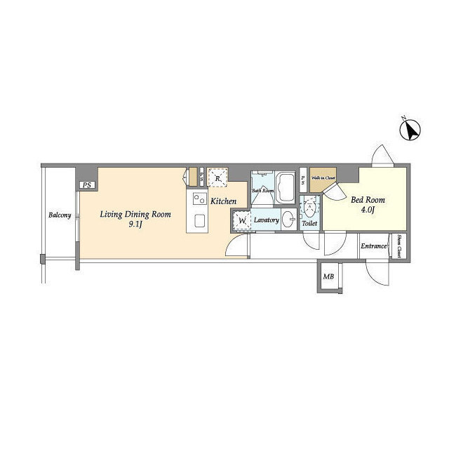 ディームス初台Ⅱの間取り