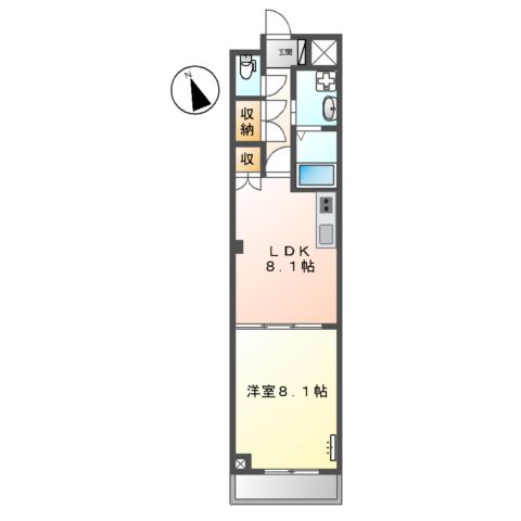 コーポ天神の間取り