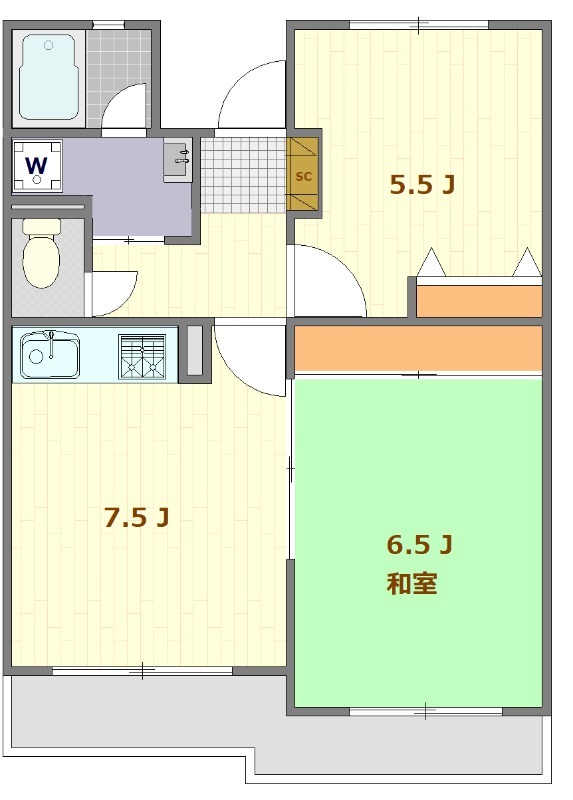 メゾンフォレストの間取り