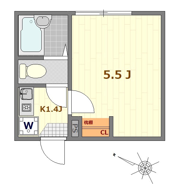 セシリア扇大橋の間取り