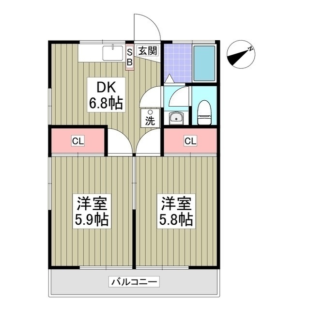 ハイツ久我山の間取り