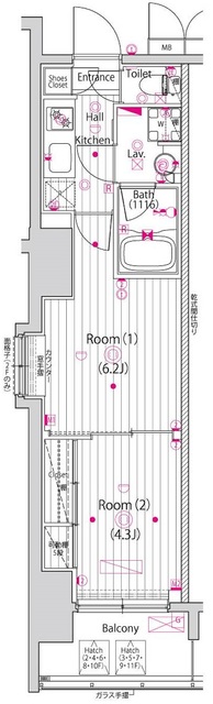 ガーラ横濱関内グランドステージの間取り