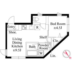 アイメックス北参道の間取り