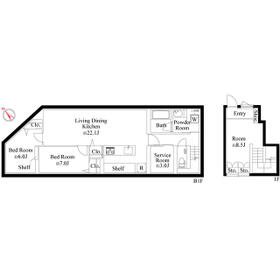 アイメックス北参道の間取り