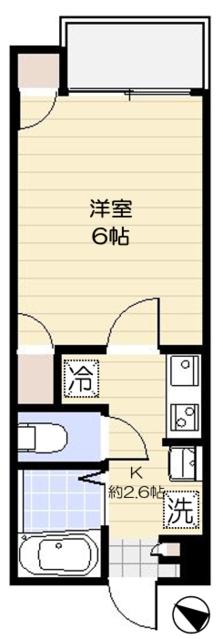 サンシエ祐天寺の間取り