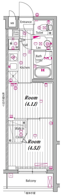 ガーラ・ヴィスタ練馬の間取り