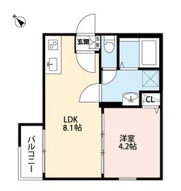 グローベルメゾン十日市場の間取り