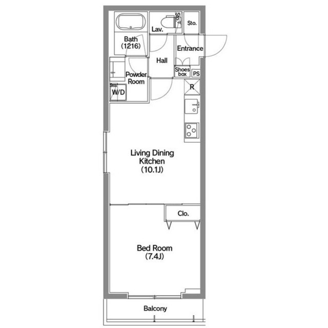 メディオ月島の間取り
