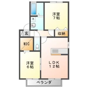 ウエストアベニューAの間取り