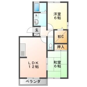 ウエストアベニューBの間取り