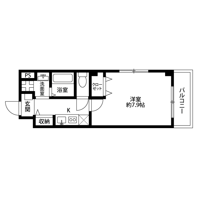 アンプルールフェール Wadaの間取り