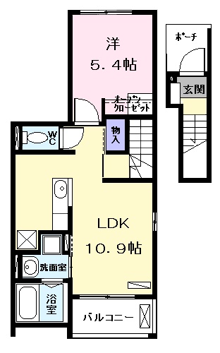 シェモア角割の間取り
