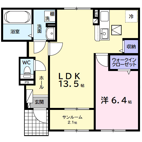 アルタハイムBの間取り
