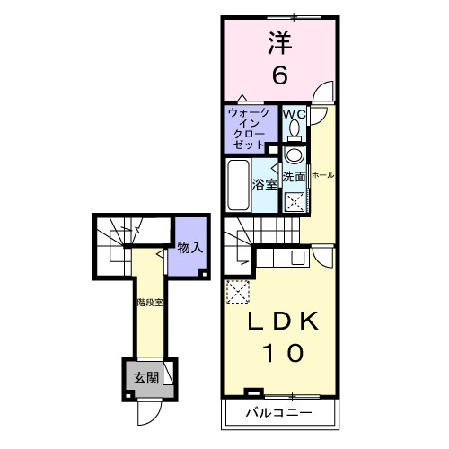 アクア Aの間取り