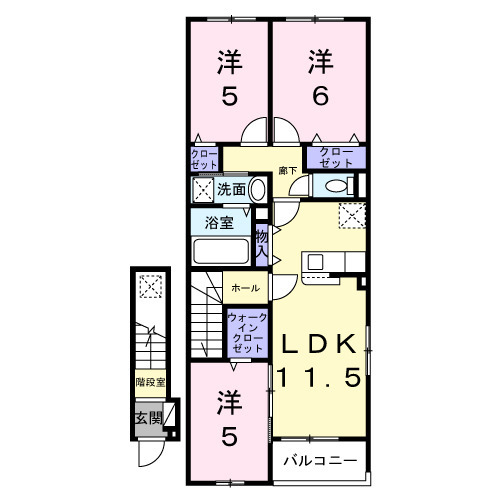 アクア Aの間取り