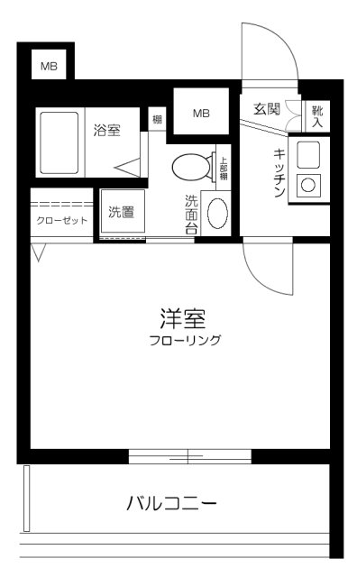 グリフィン新横浜・アリーナ前の間取り