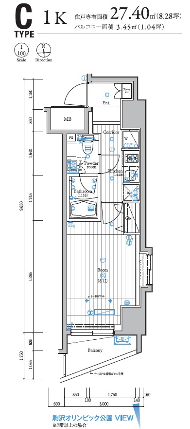 SYFORME KOMAZAWA-DAIGAKUの間取り