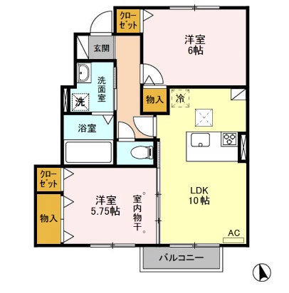 グランソシエ Aの間取り