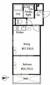 プライマル東新宿の間取り