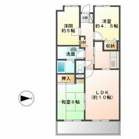 ホワイトパレス姪浜の間取り