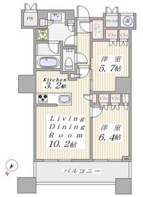 ザパークハウス新宿タワー60の間取り