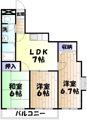 パークハイム鹿沼の間取り