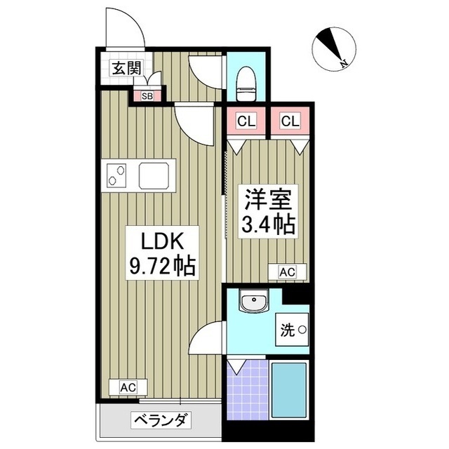 旭ヶ丘KOホームズの間取り