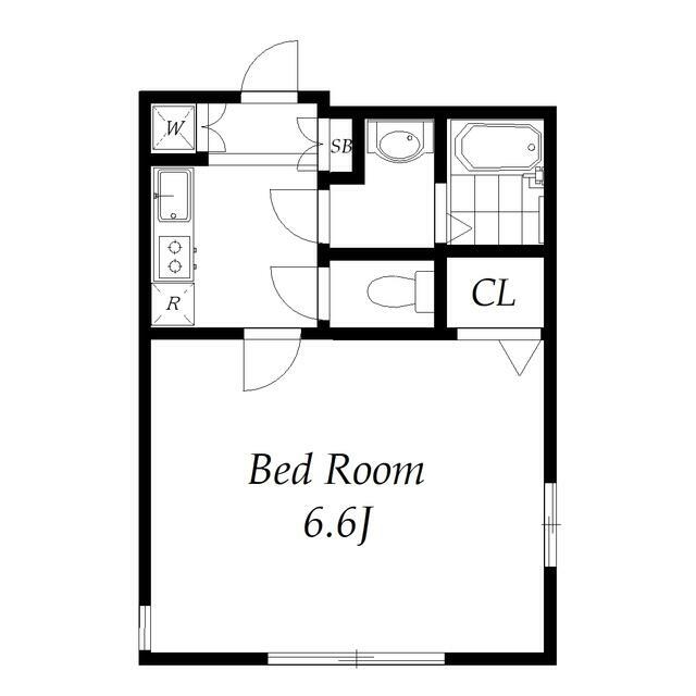 横戸町の完工年月(2018年4月)築の賃貸アパートの間取り