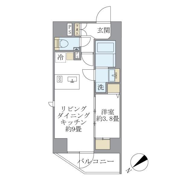 ルネサンス赤坂プレミアムコートの間取り