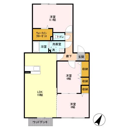 パルム安又の間取り