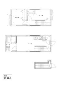 ソルナクレイシア都立大学の間取り